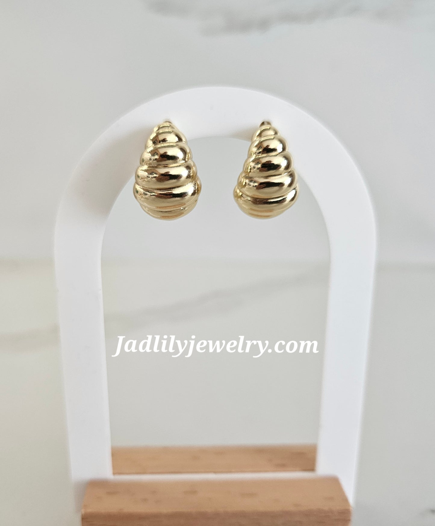 SWIRLY GOLD EARRINGS